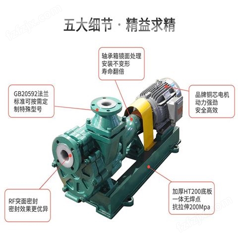 江南泵业 氨碱输送泵65FZB-30 fzb氟塑料自吸泵 化工泵选型